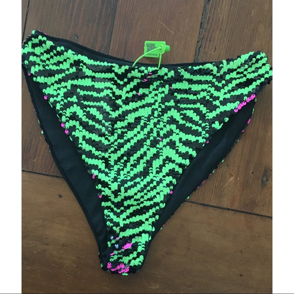 Elsie & Fred high cut sequin zebra briefs - Picture 5 of 6